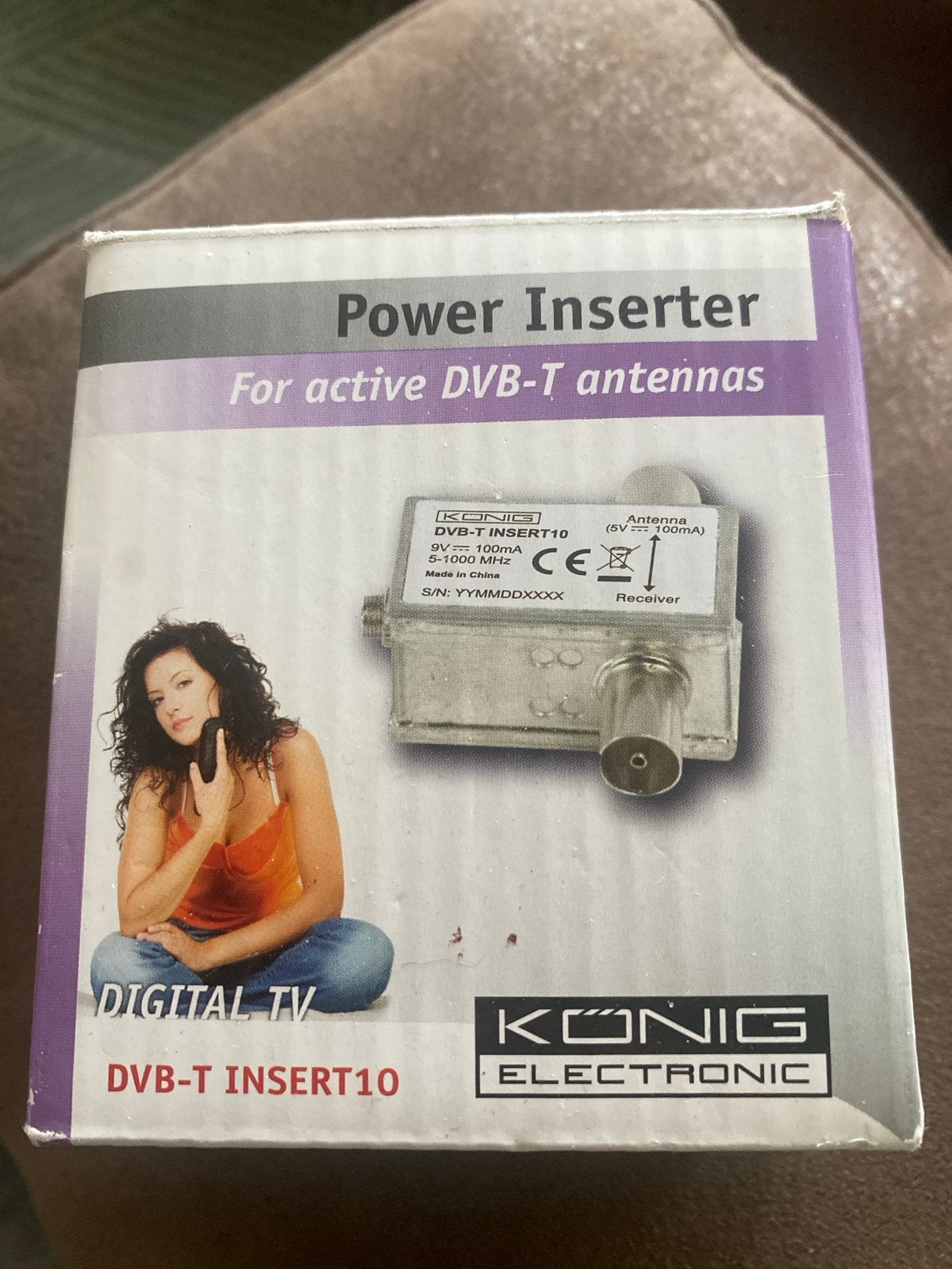 Konig DVB-T Power Inserter voor actieve antennes, Ophalen of Verzenden, Gebruikt, Minder dan 2 meter, Overige kabels