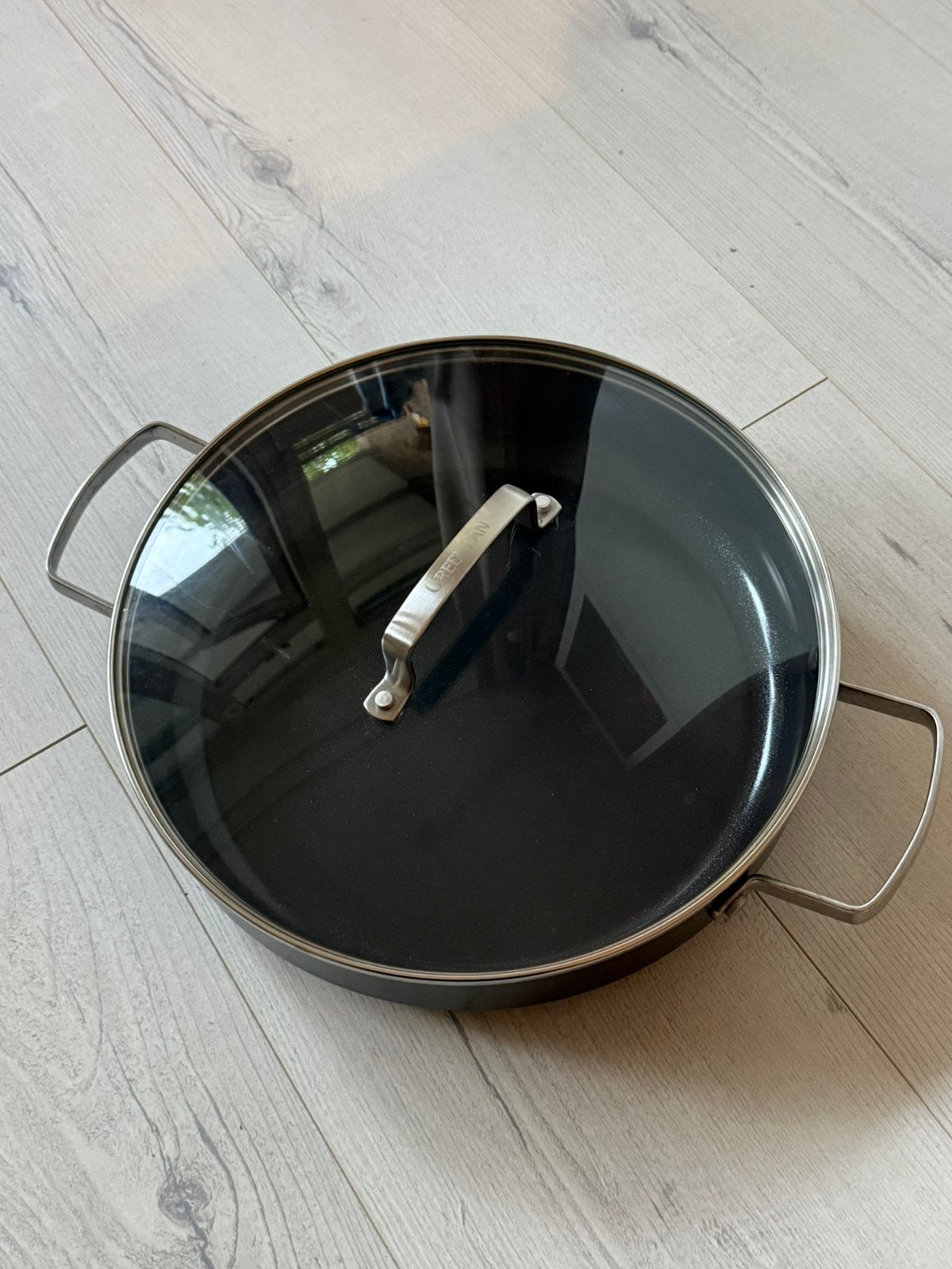 Greenpan wokpan pan, Huis en Inrichting, Ophalen of Verzenden, Gebruikt, Wok