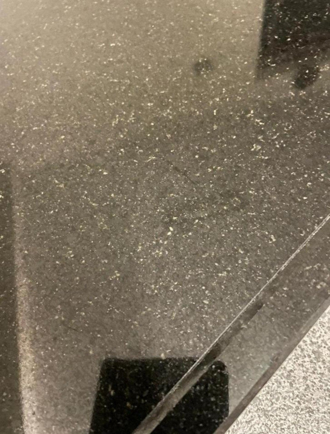 Zwart granieten aanrechtblad met spoelbakken, Ophalen, Natuurlijk materiaal, Zwart, Overige typen