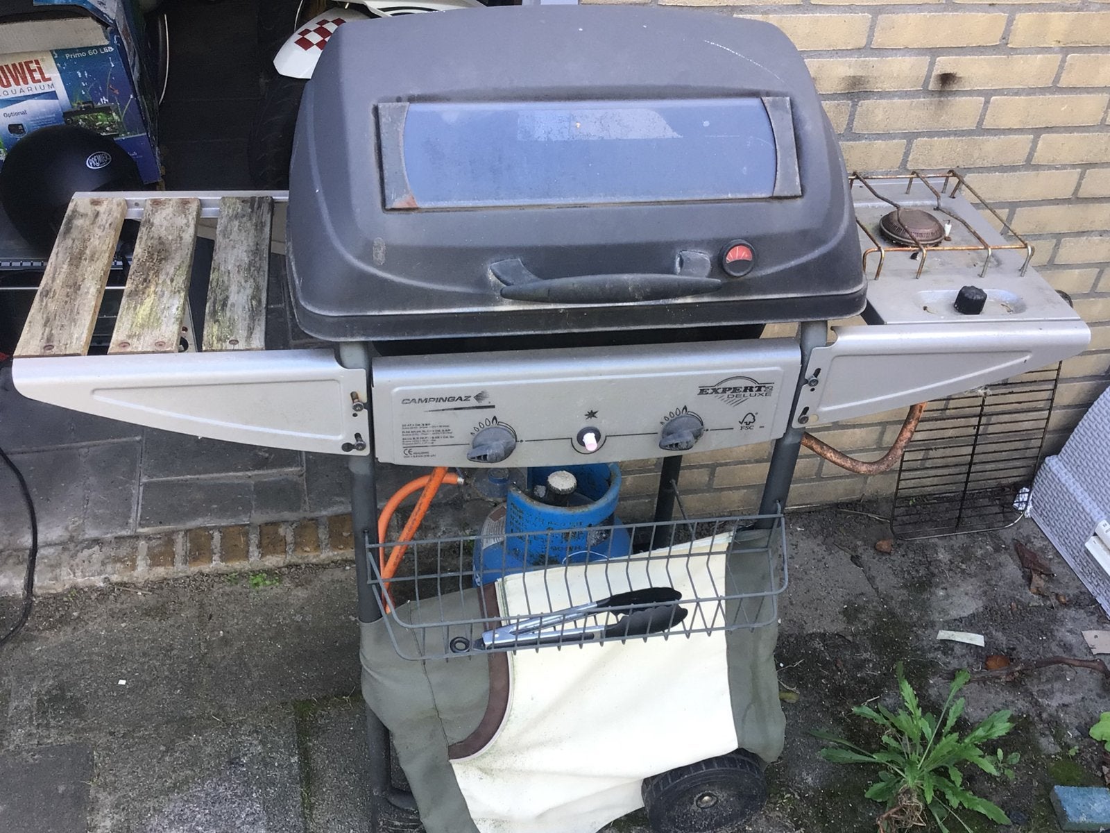 Campingaz Expert deluxe Gasbarbecue met zijbrander, Ophalen, Gebruikt