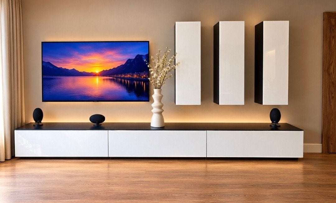 Mooi TV-meubel met hang- en onderkasten, Huis en Inrichting, Ophalen
