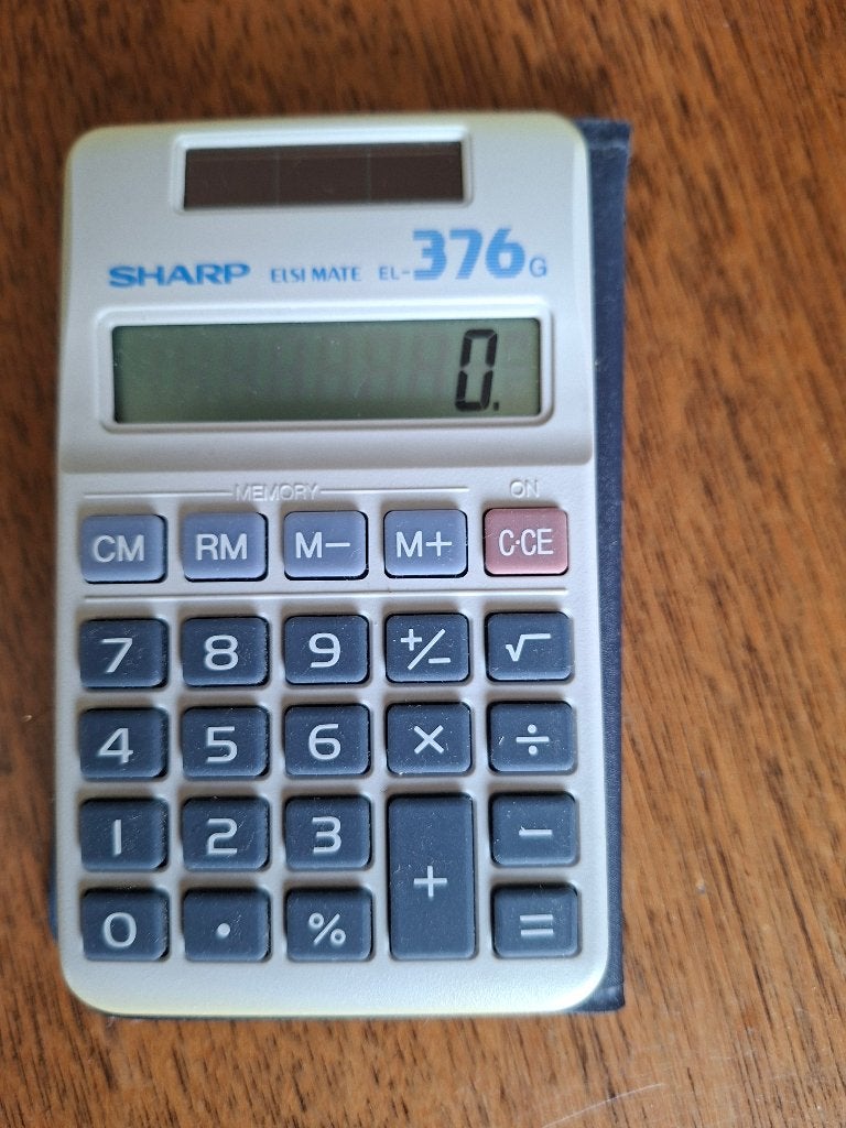 SHARP EL-376G calculator, Diversen, Rekenmachines, Ophalen of Verzenden, Gebruikt