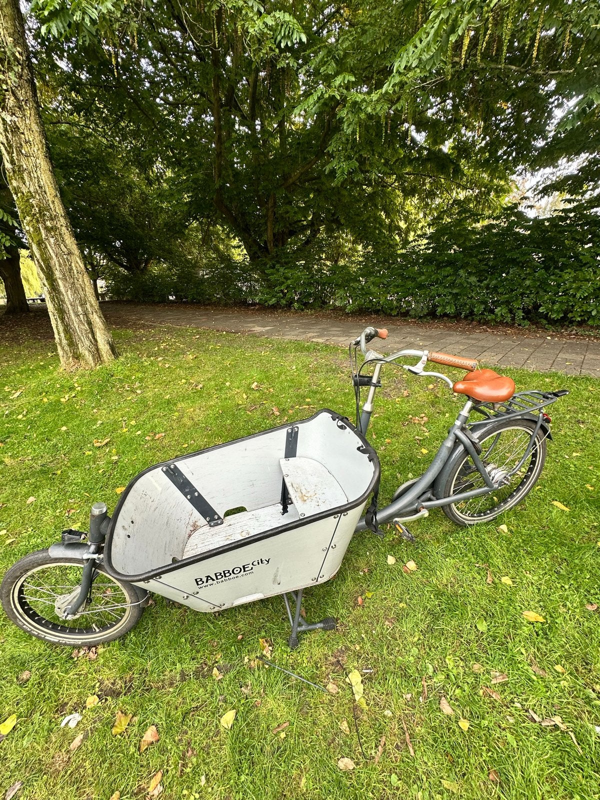 Babboe City bakfiets - Ideaal voor 2 kinderen, Fietsen en Brommers, Ophalen, Gebruikt, Terugtraprem, 2 kinderen