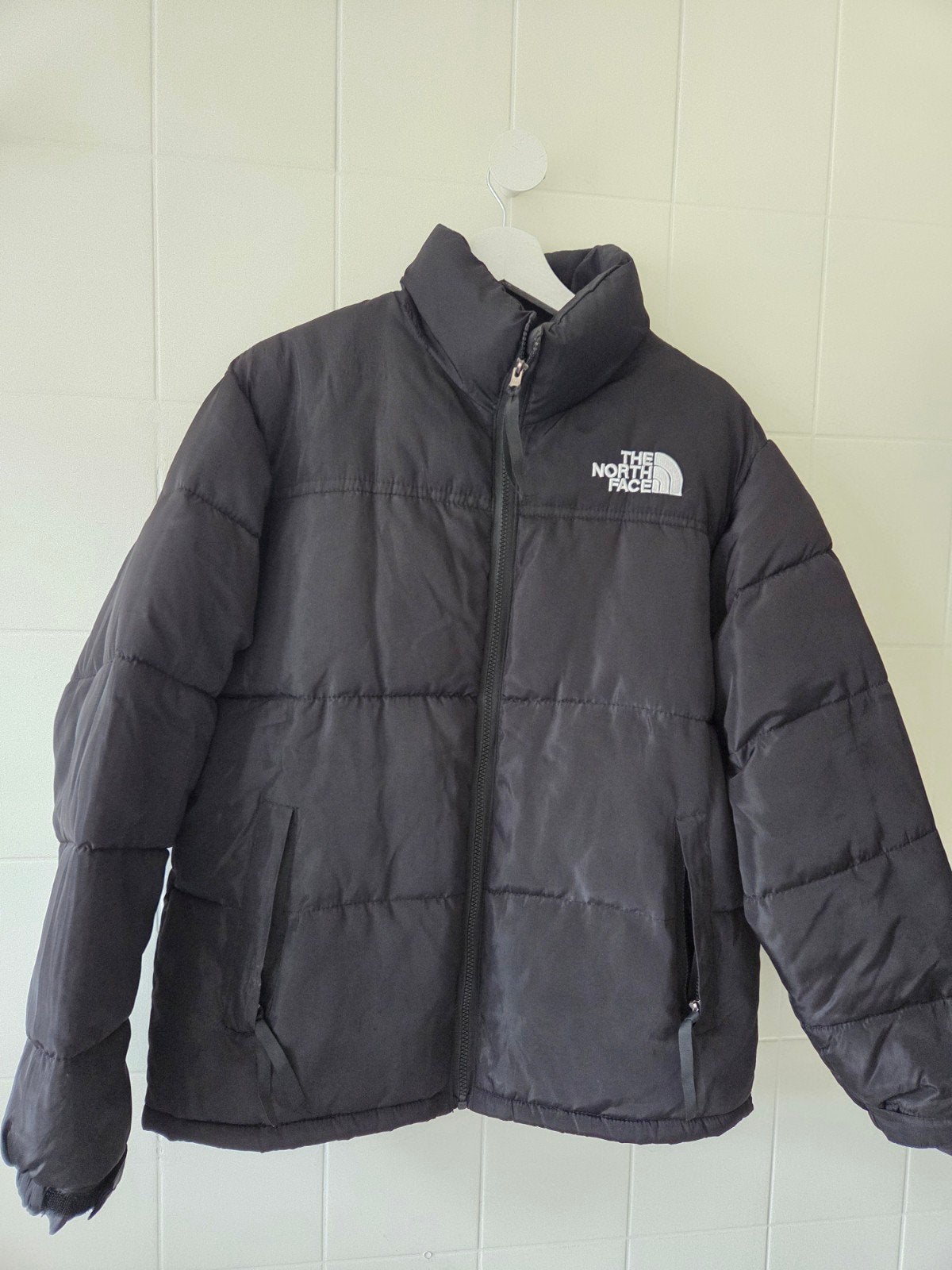 north face jas maat m, Ophalen of Verzenden, Zo goed als nieuw, Zwart