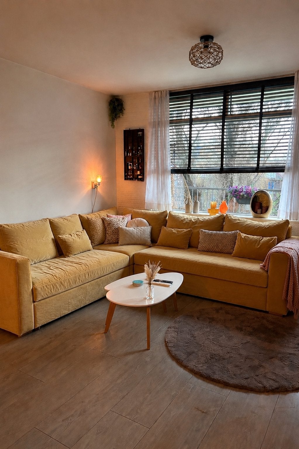 Nieuwe IKEA Färlöv okergeel velours BANKHOES (hoekbank), Huis en Inrichting, Banken | Bankstellen, Nieuw, Hoekbank, Vierpersoons of meer