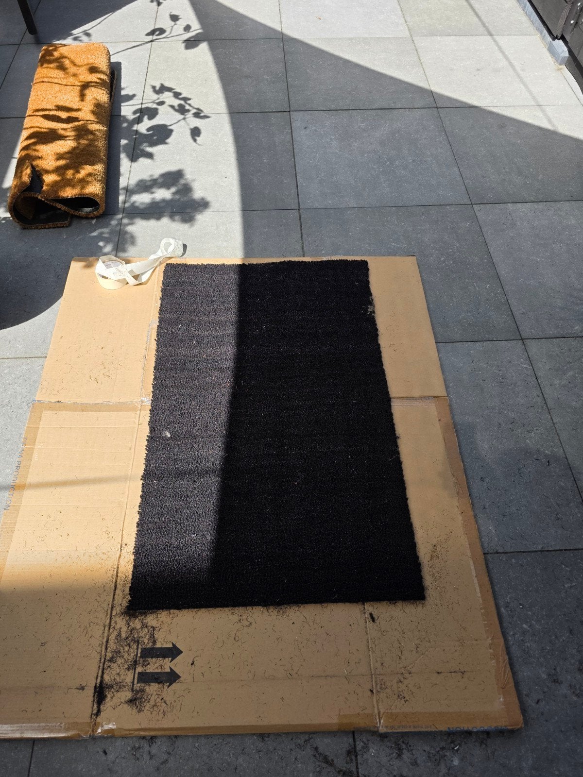 Nieuwe zwarte kokosmat 120x60 cm, Ophalen of Verzenden