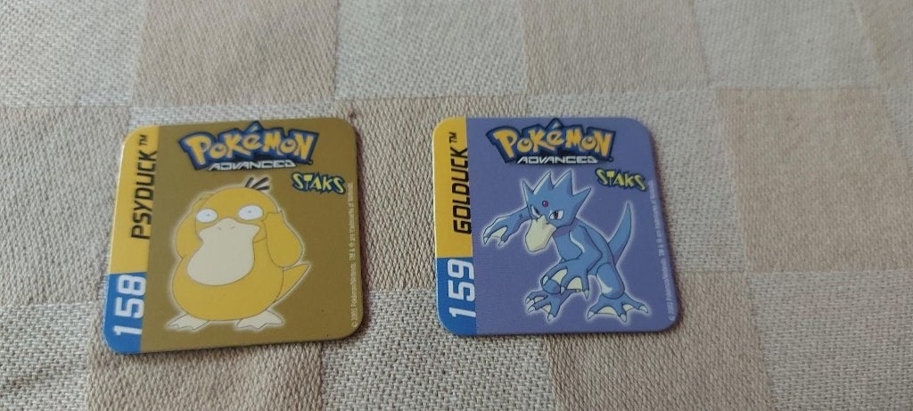 magneten speelgoed pokemon Psyduck en Golduck 2003, Ophalen of Verzenden, Nieuw, Overige merken