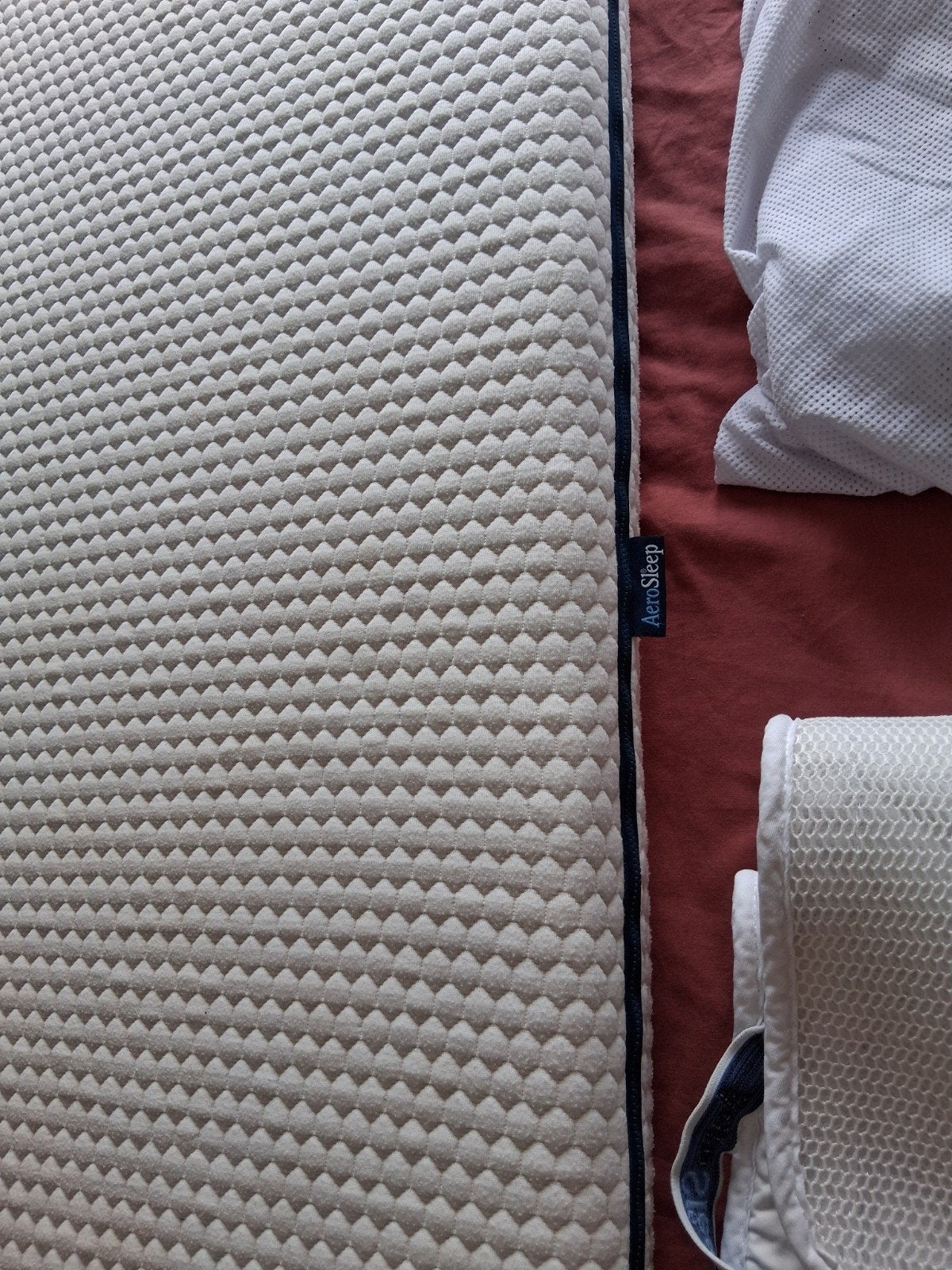 aerosleep matras, hoeslaken en matrasbeschermer, Zo goed als nieuw, Matras, Eenpersoons, 70 cm of minder