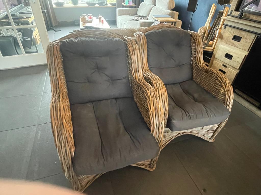 Stoelen, Huis en Inrichting, Stoelen, Zo goed als nieuw, Twee, Zwart, Ophalen of Verzenden