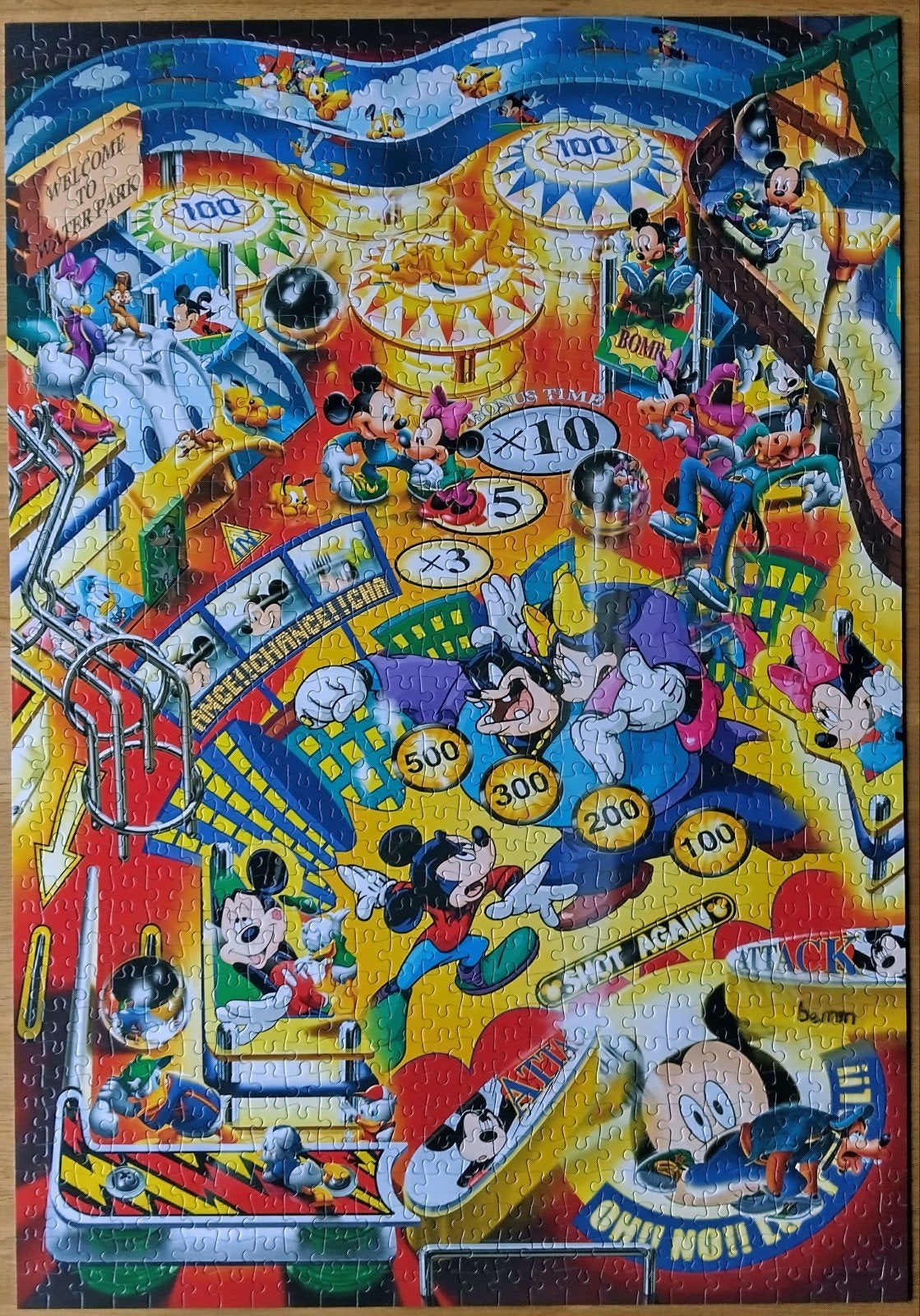 Disney puzzel Tenyo, Ophalen, 500 t/m 1500 stukjes, Zo goed als nieuw, Legpuzzel