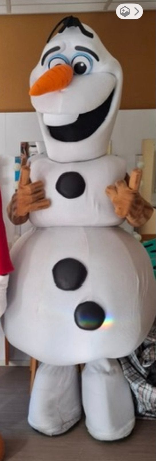 Hoogwaardig Mascotte Kostuum - Olaf, Ophalen, Gebruikt, Kostuum, Film of Tv