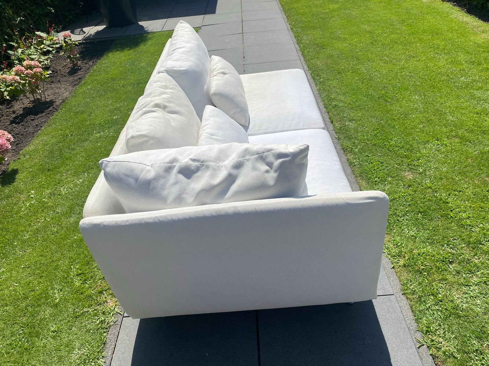 IKEA tweepersoons bank - wit, Ophalen, Gebruikt, 150 tot 200 cm, Tweepersoons