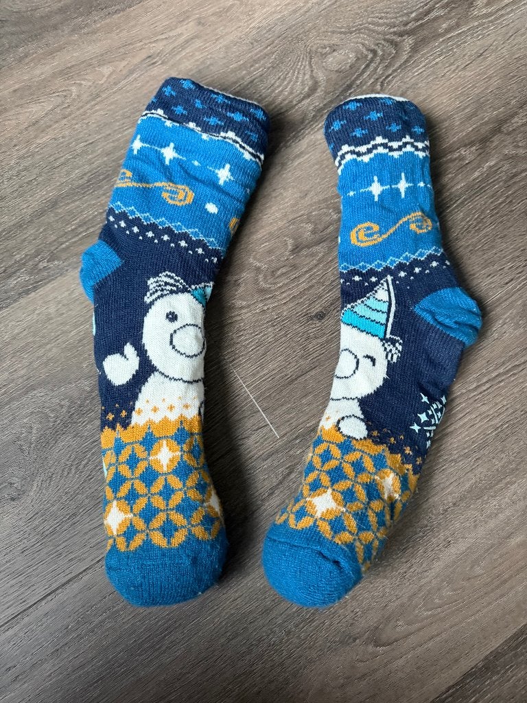 Efteling sokken maat 35-40 huissokken, Overige typen, Efteling, Blauw, Maat 35 t/m 38