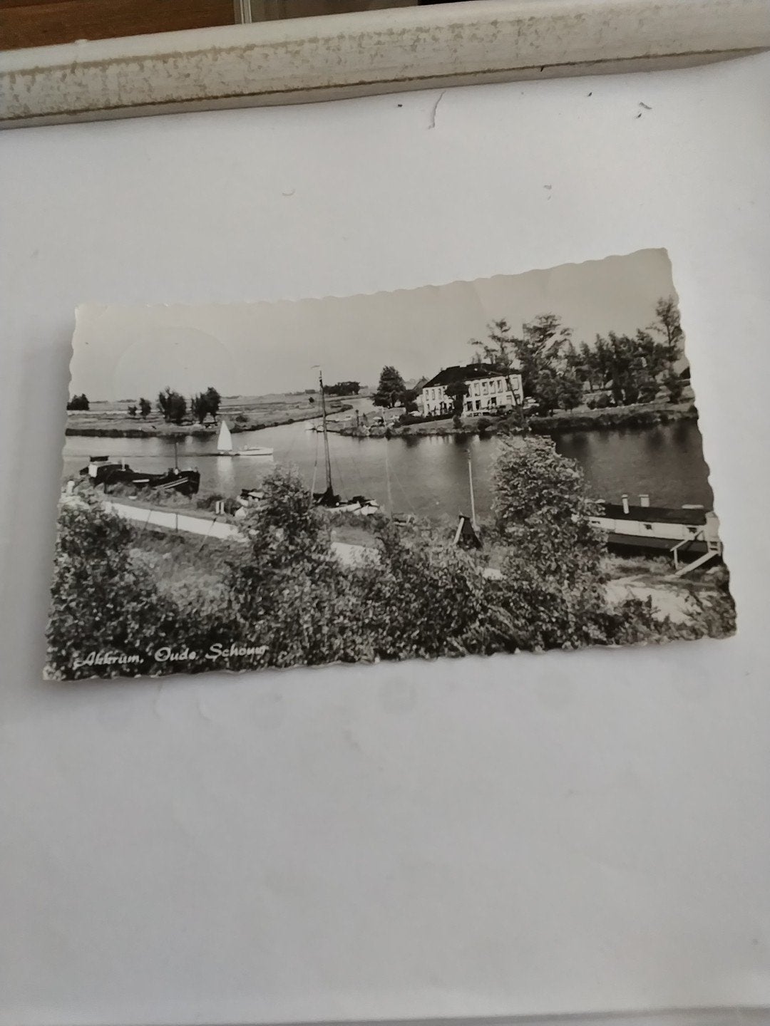 Oude Ansichtkaart Akkrum, Oude Schouw - Friesland, Ophalen of Verzenden, 1940 tot 1960, Gelopen, Friesland