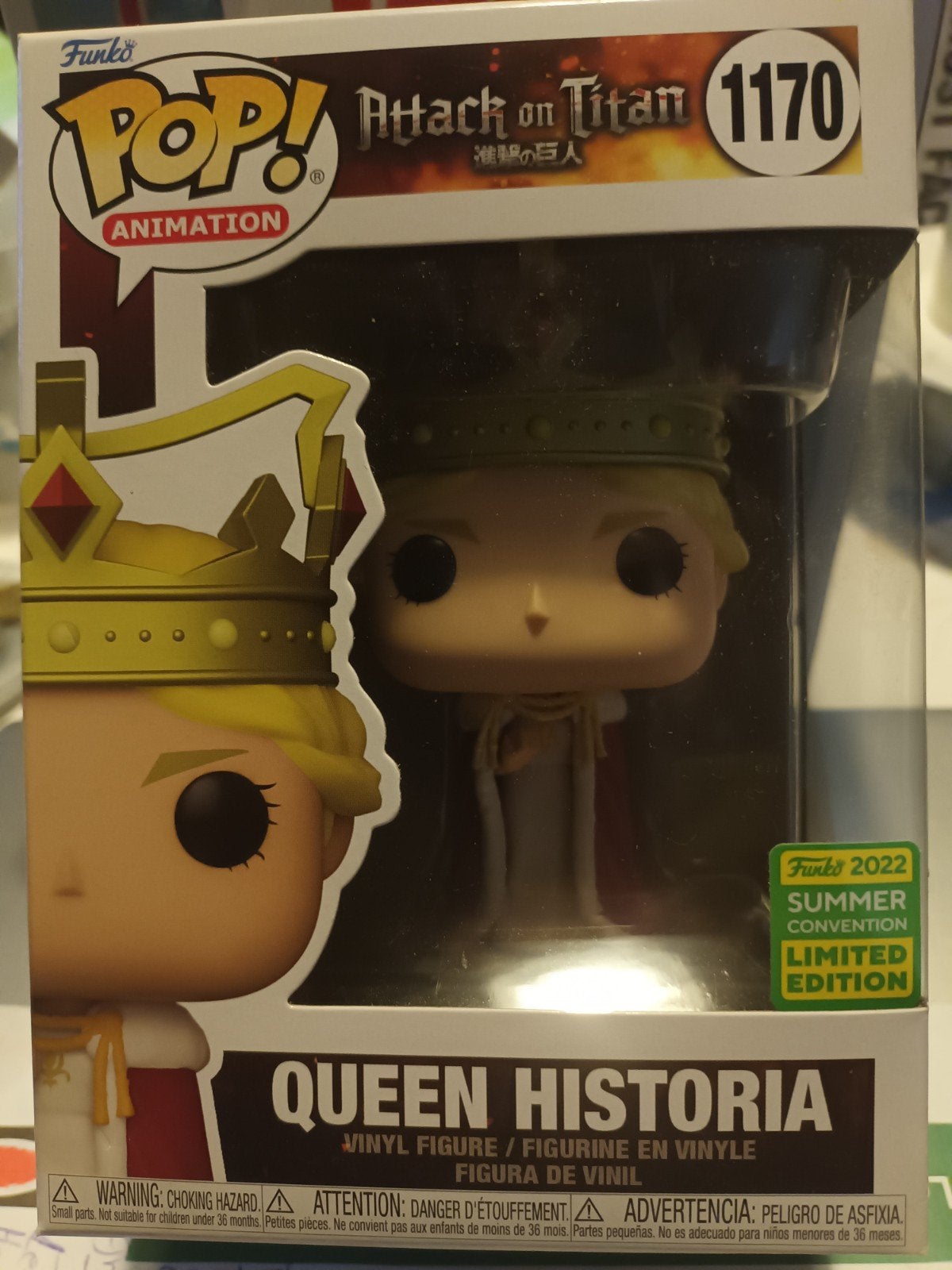 Funko Pop! Attack on Titan Queen Historia #1170 Lim. Editi, Ophalen of Verzenden, Nieuw