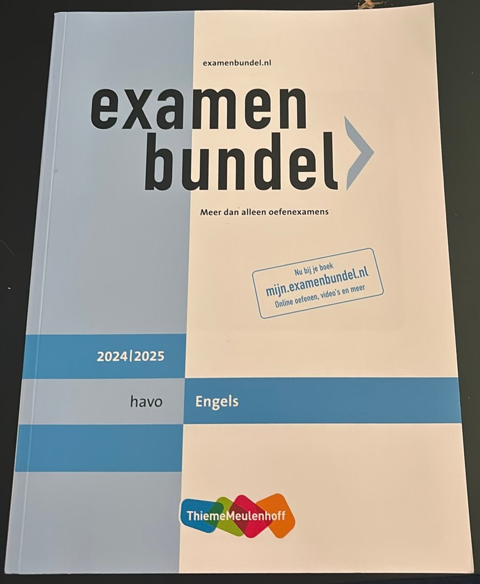 Examenbundel Havo Engels, Ophalen, Zo goed als nieuw, HAVO, Engels