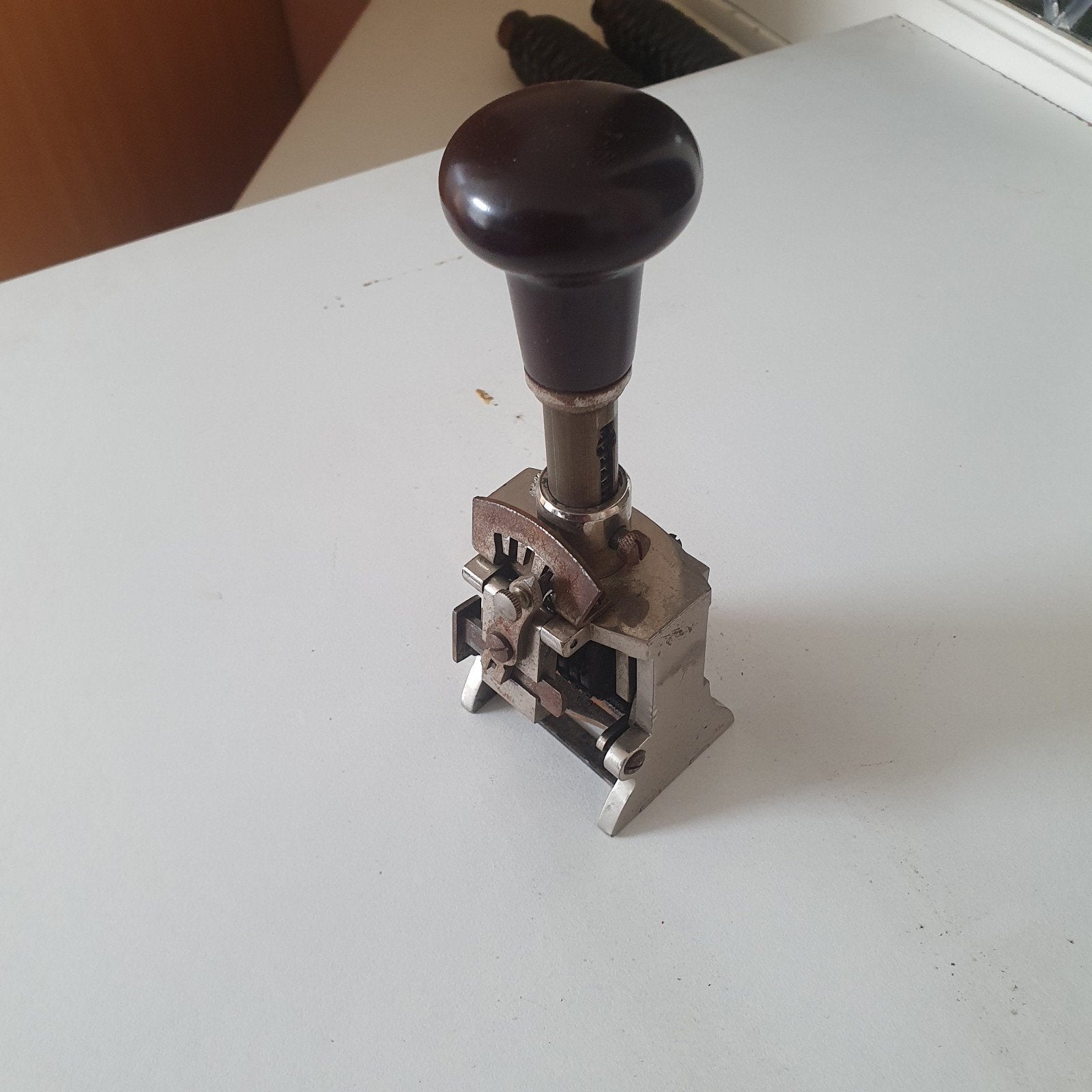 Zware metalen instelbare handstempel, Ophalen of Verzenden