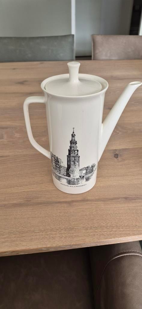 Villeroy & Boch koffiepot met Amsterdamse grachtenpand, Ophalen of Verzenden