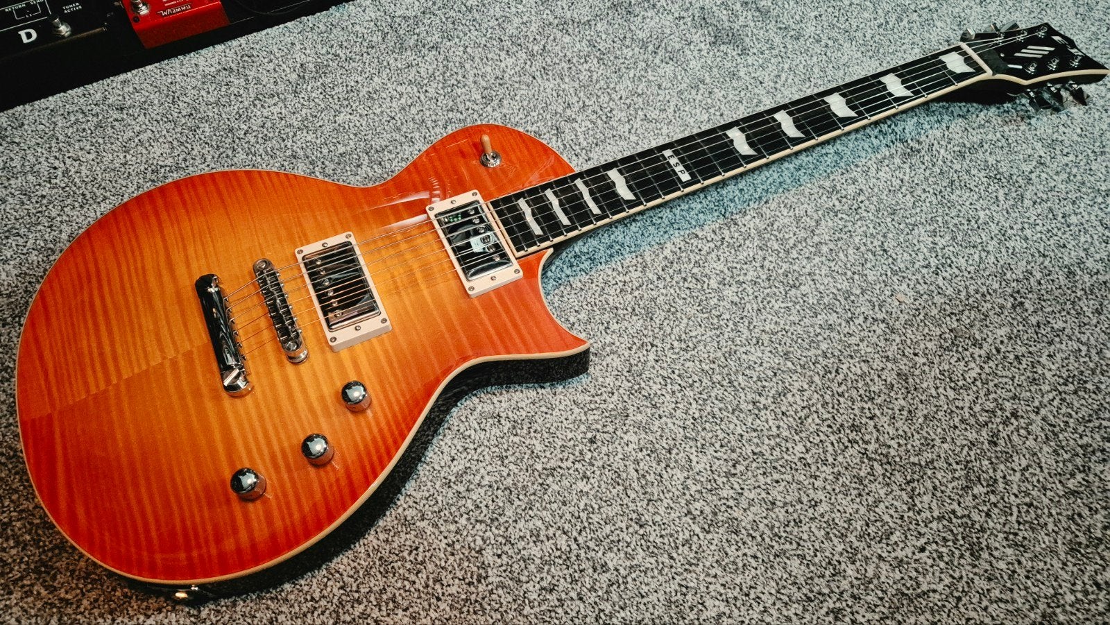 ESP EII Eclipse full thickness vintage honey burst zgan, Ophalen, Zo goed als nieuw, Solid body, Overige merken