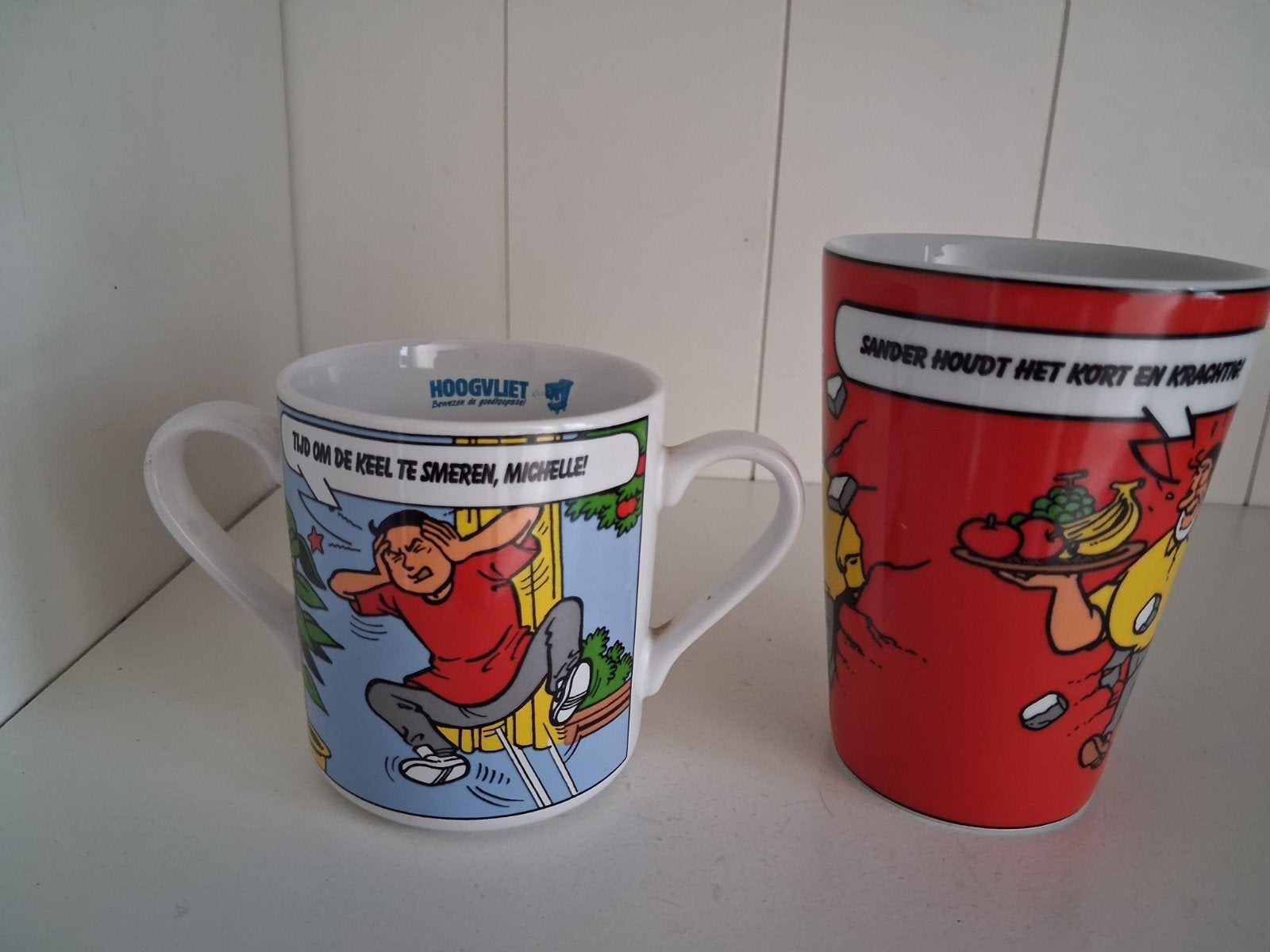 Suske en Wiske mokken Fruitmasters, Ophalen of Verzenden, Zo goed als nieuw, Overige stijlen, Kop(pen) en/of Schotel(s)
