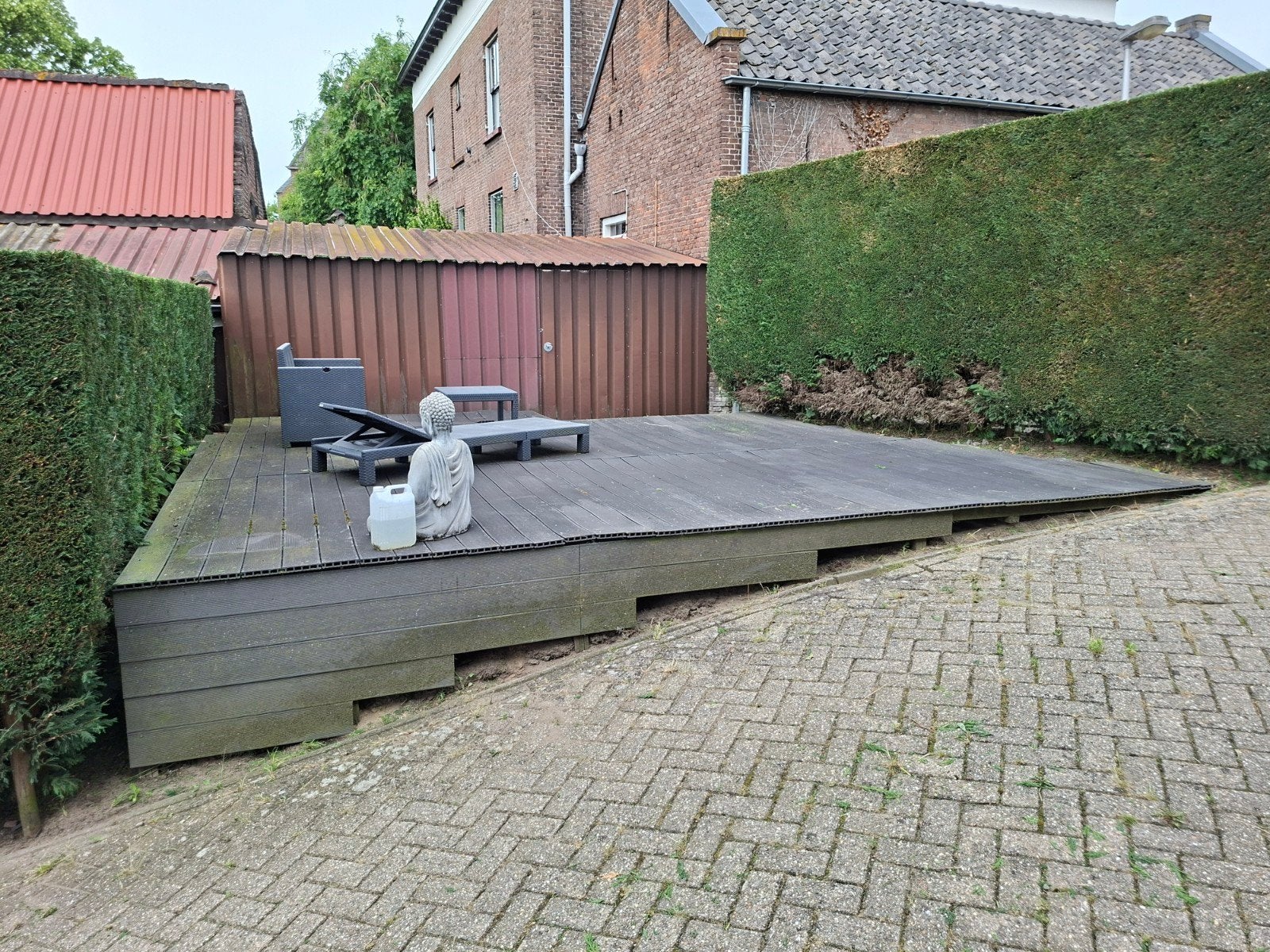 Vlonderplanken composiet, Ophalen, Gebruikt, Composiet