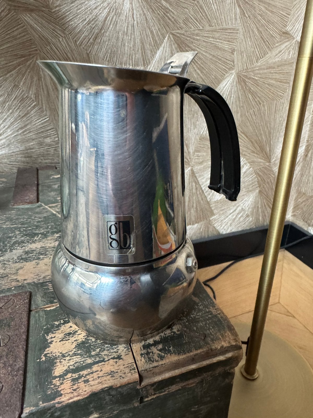 Moka pot vintage GB Guido Bergna, Ophalen, Zo goed als nieuw, Overige stijlen, Overige typen