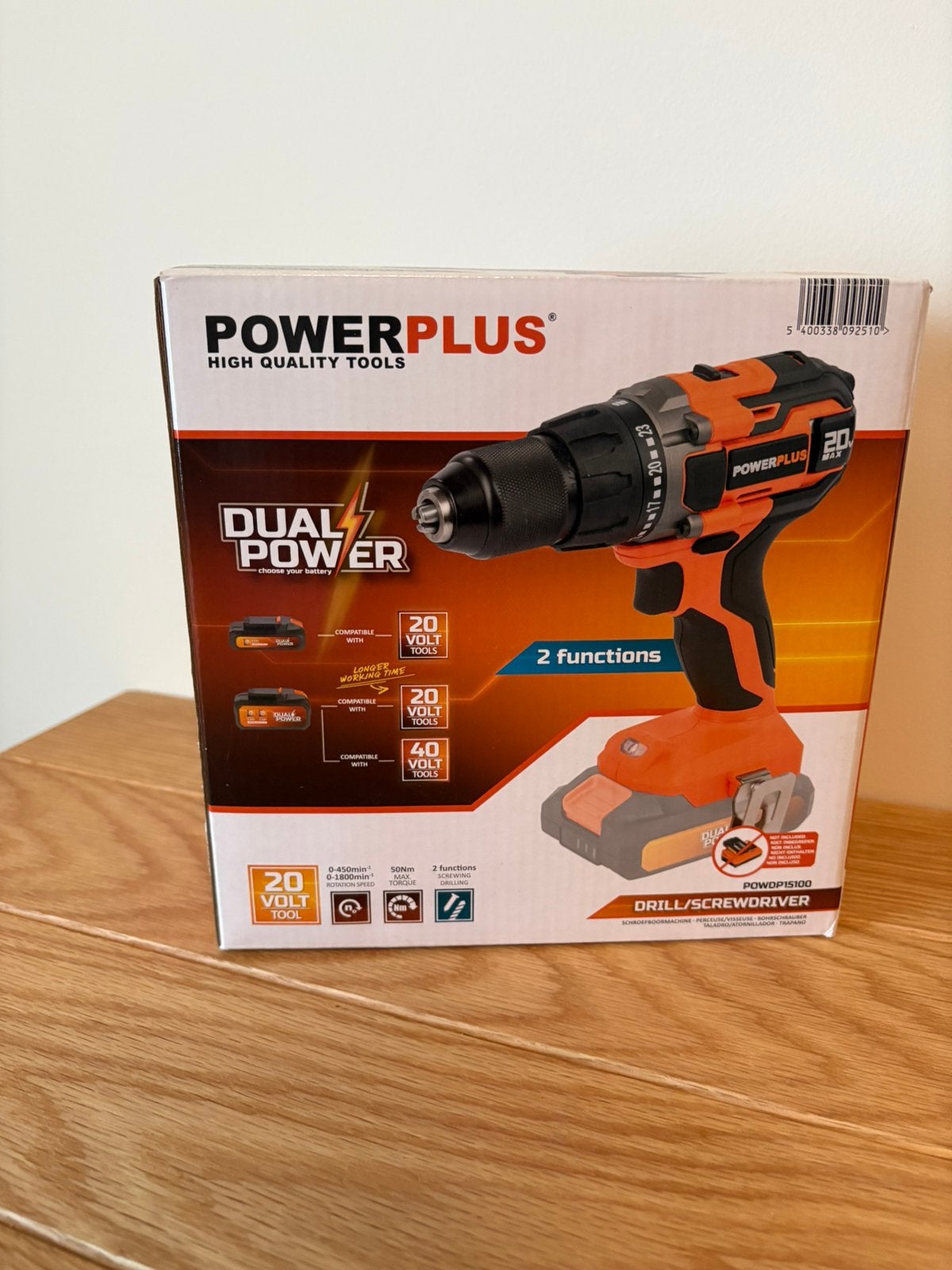 Powerplus 20V schroefboormachine, Ophalen, Zo goed als nieuw, Boor- en Schroefmachine