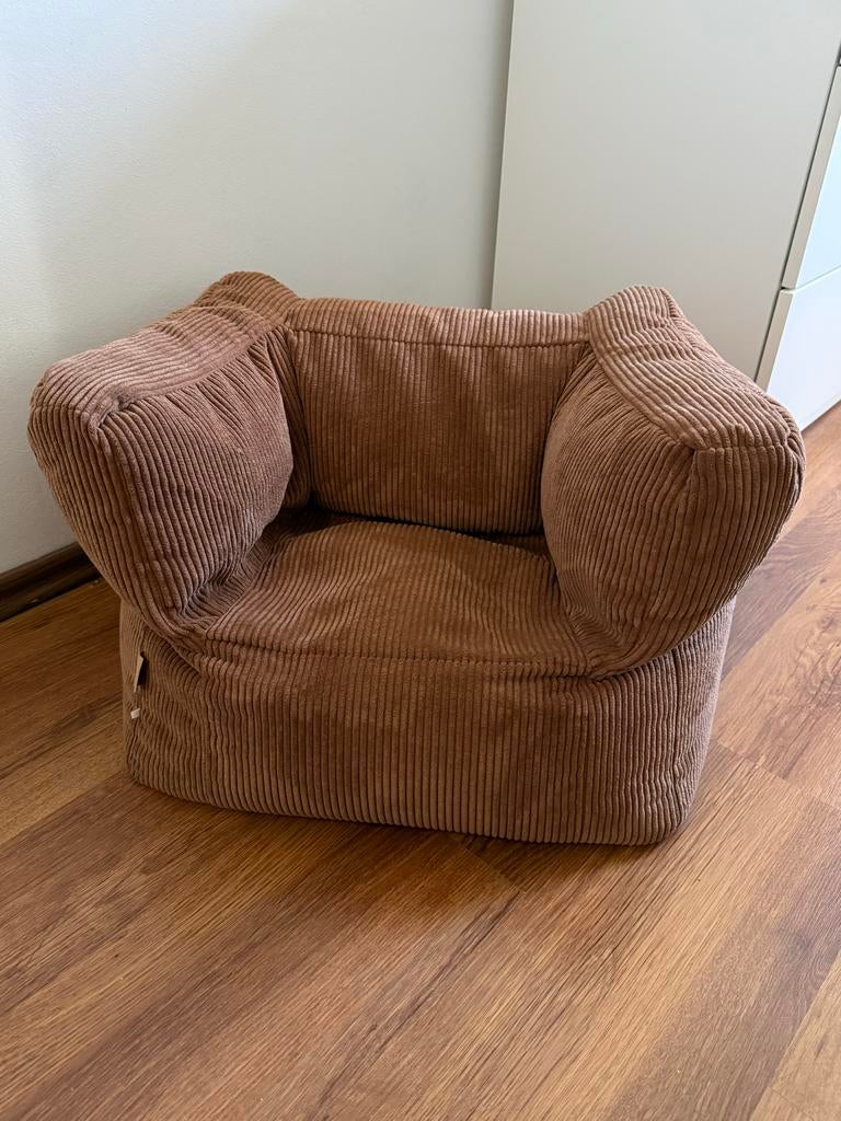 Gloednieuw! Jollein kinderfauteuil corduroy caramel stoel, Ophalen, Nieuw