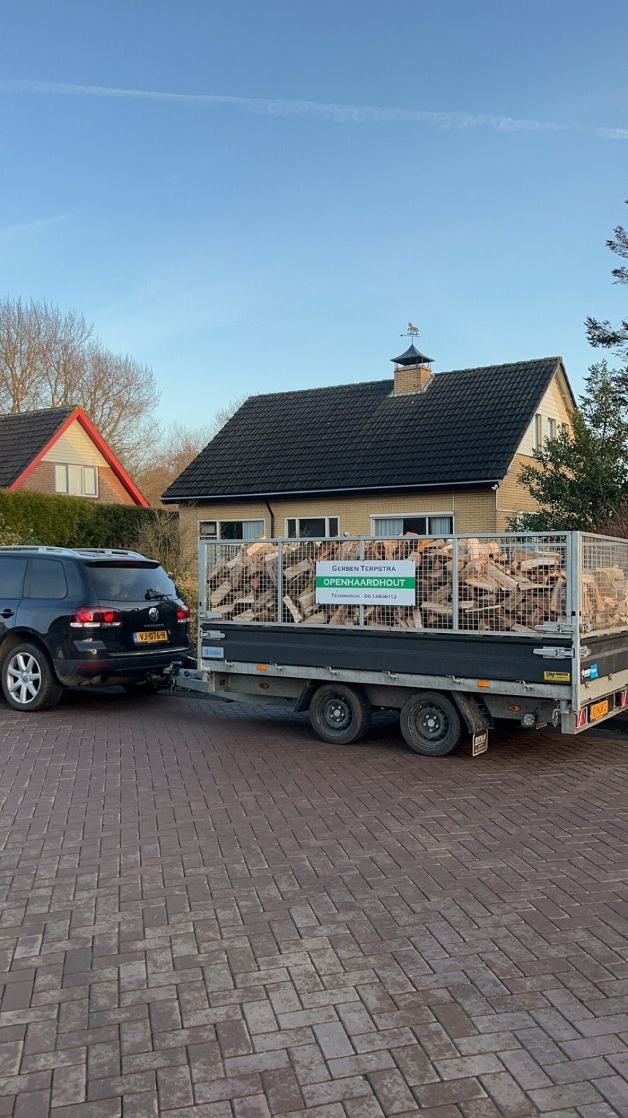 6 kuub eiken/beuken hout, Minder dan 3 m³, Ophalen of Verzenden