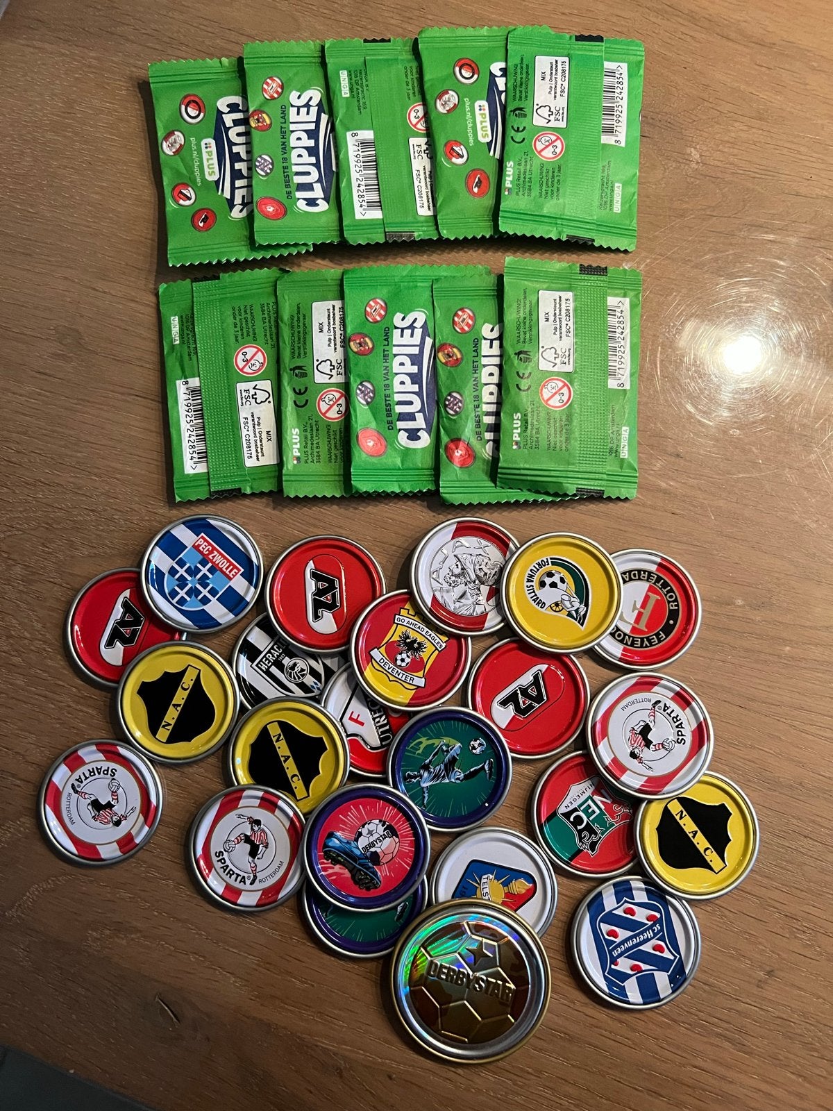 GRATIS : Cluppies voetbalmunten., Verzamelen, Sportartikelen en Voetbal, Nieuw, Overige typen, Overige binnenlandse clubs, Ophalen of Verzenden