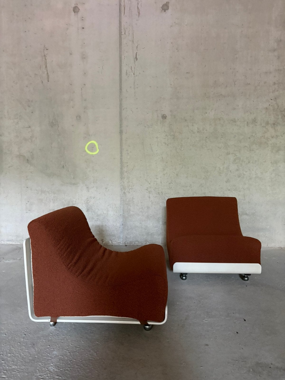 Set(2) “Orbis” Lounge stoelen, Ophalen, Zo goed als nieuw, Stof