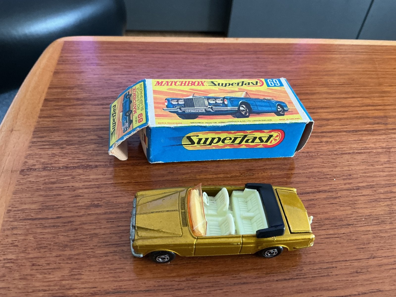 Matchbox Superfast 69 Rolls-Royce Silver Shadow Coupé, Ophalen of Verzenden, Gebruikt, Auto