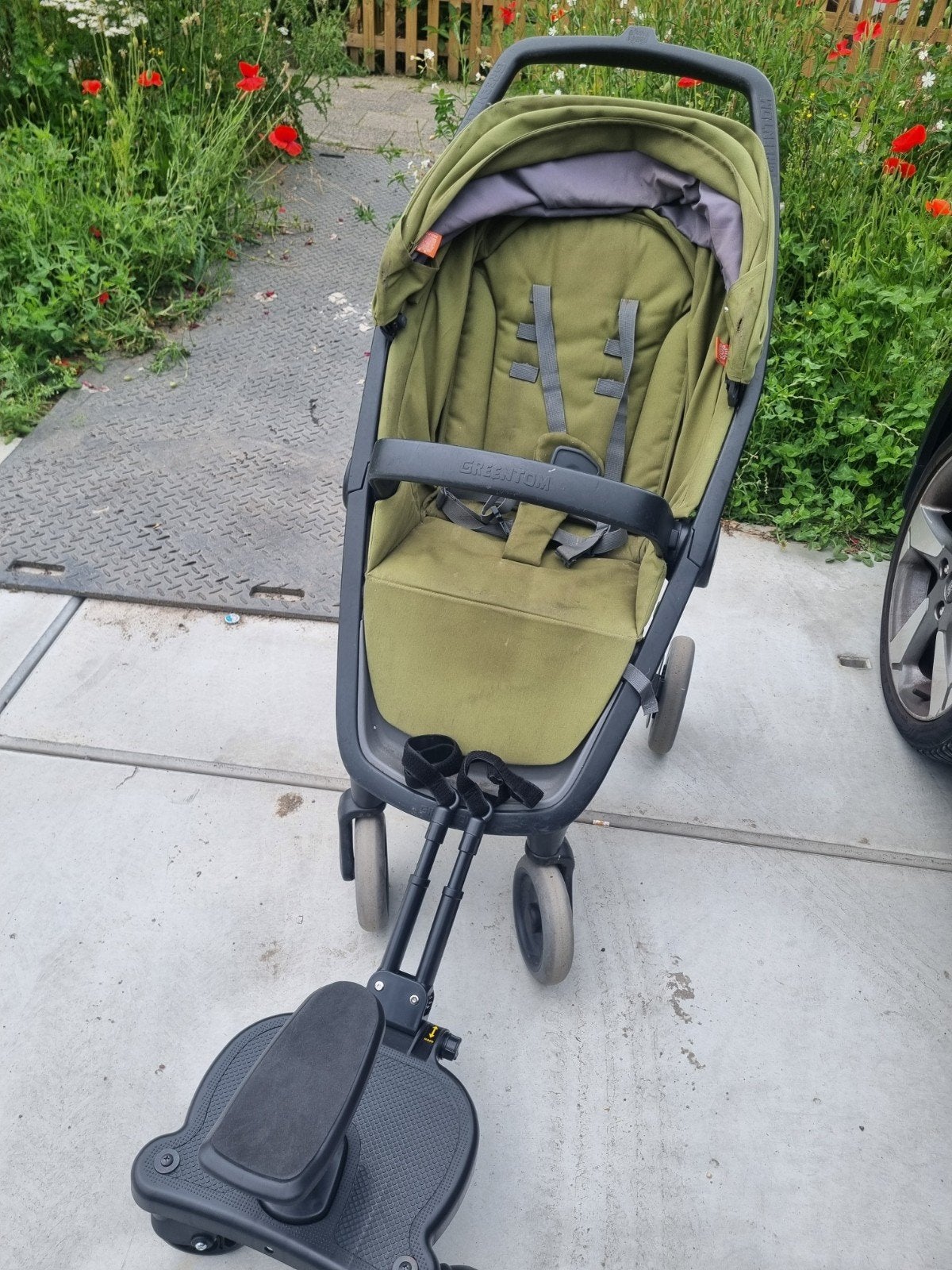 Greentom kinderwagen met veel accessoires, Ophalen, Gebruikt, Kinderwagen, Overige merken
