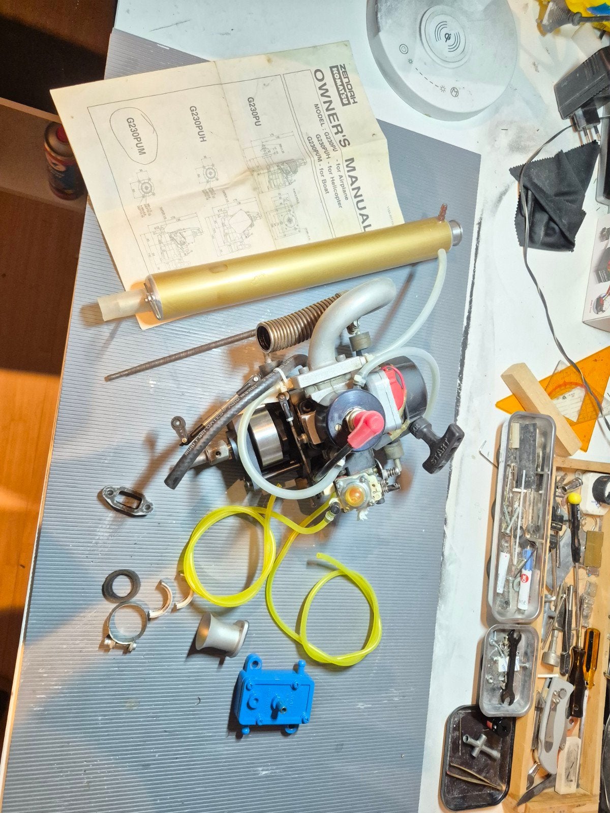 Zenoah G230PUH Motor met Uitlaat en Onderdelen, Ophalen of Verzenden, Gebruikt