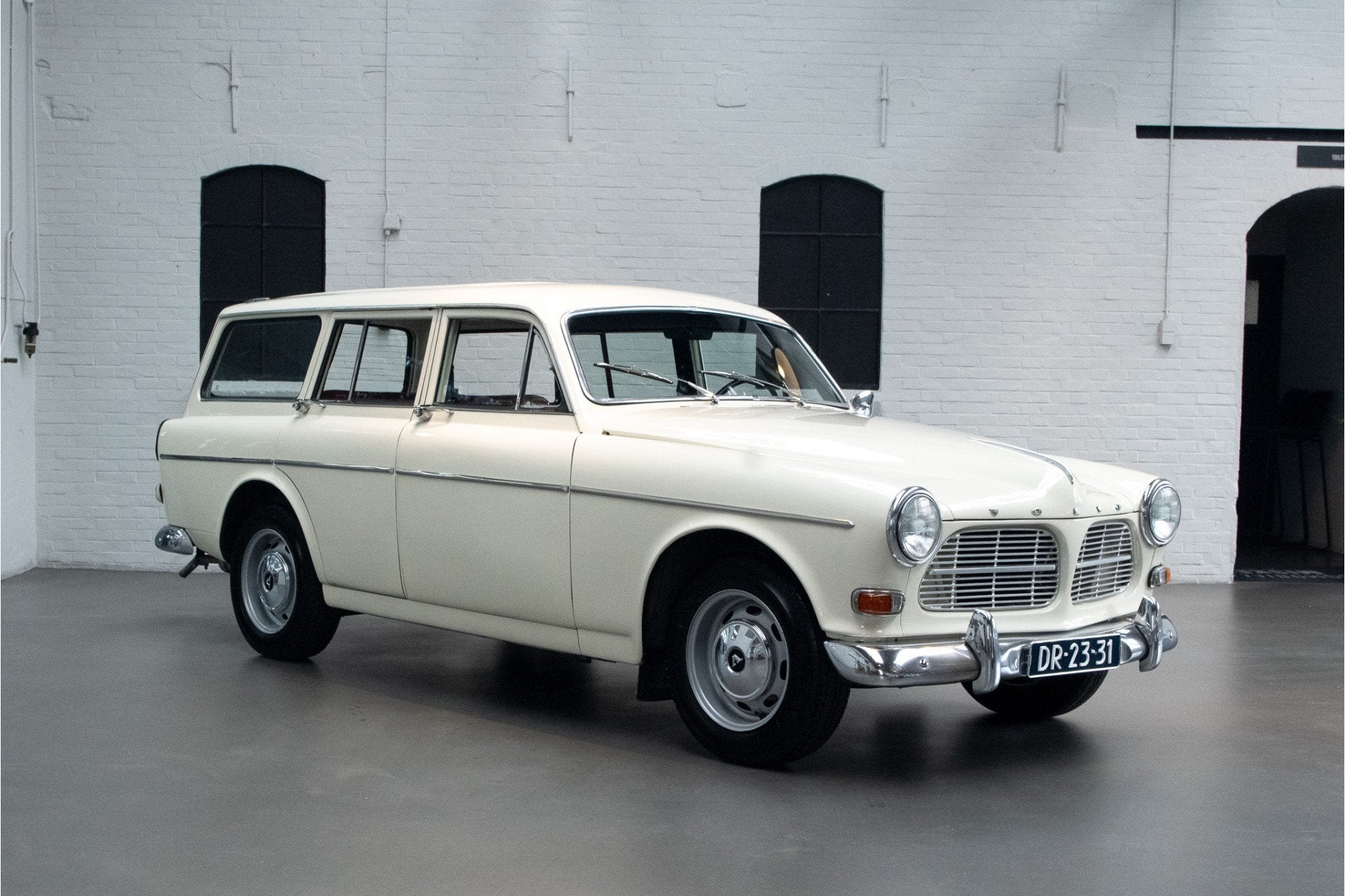 Volvo Amazon P 221 LPG (bj 1966), Lederen bekleding, Wit, Leder, Handgeschakeld