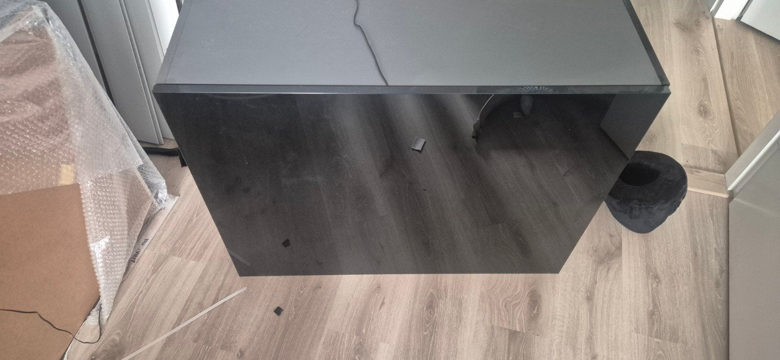 2x wandkasten keuken hoogglans zwart, Ophalen, Nieuw
