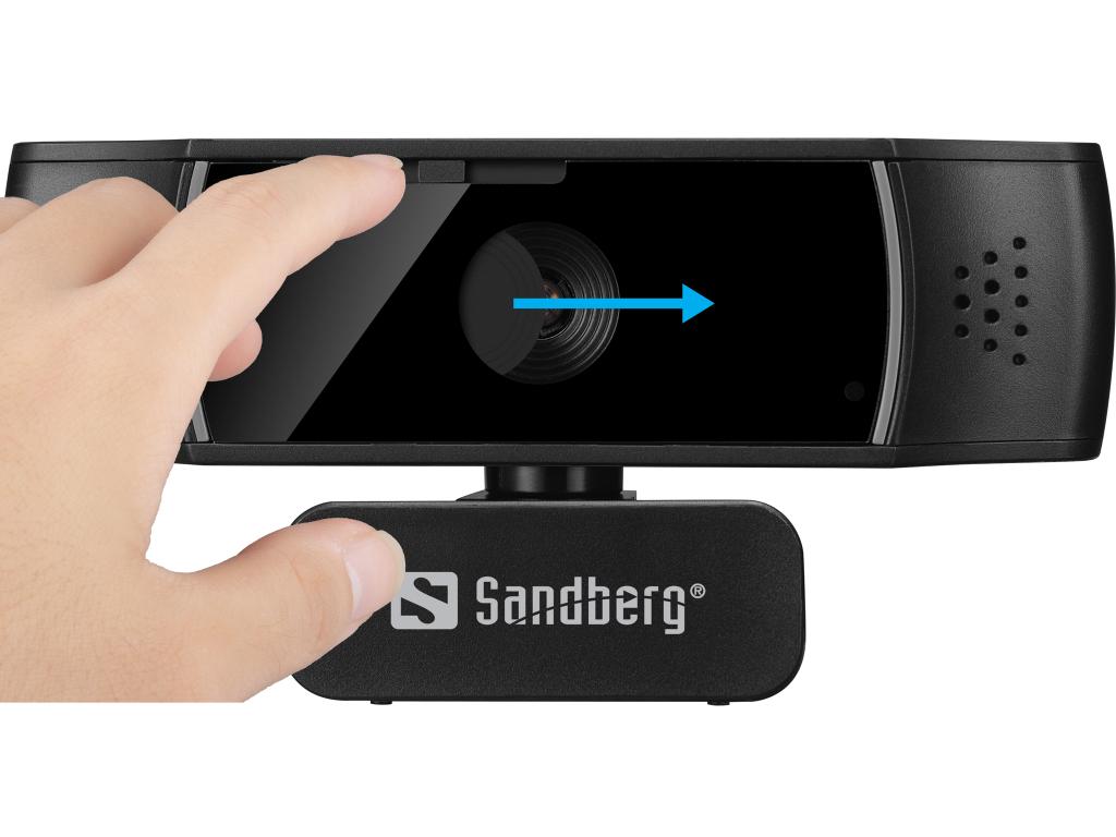 USB Webcam Autofocus DualMic, MacOS, https://sandberg.world/nl-nl/product/usb-webcam-autofocus-dualmic, Verzenden, Nieuw