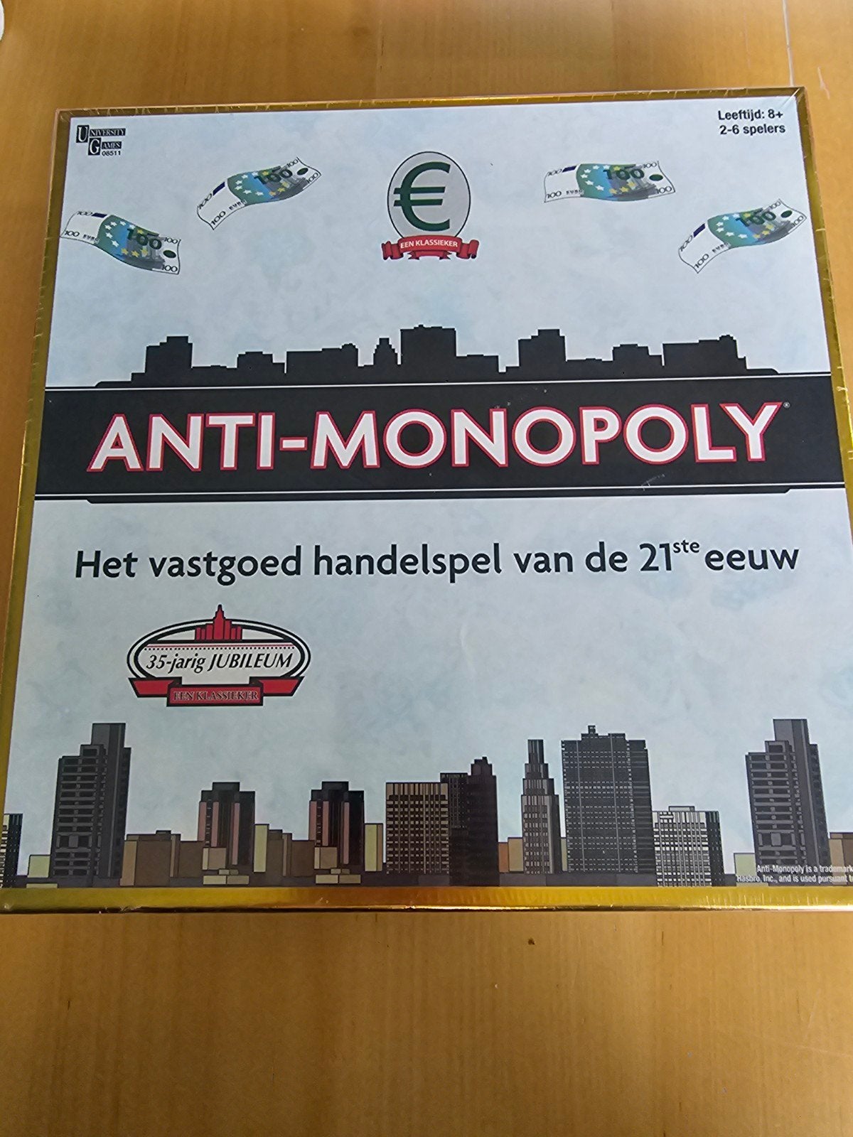 Anti-Monopoly Bordspel - Het Vastgoed Handelspel, Drie of vier spelers, Ophalen of Verzenden, Nieuw, University Games