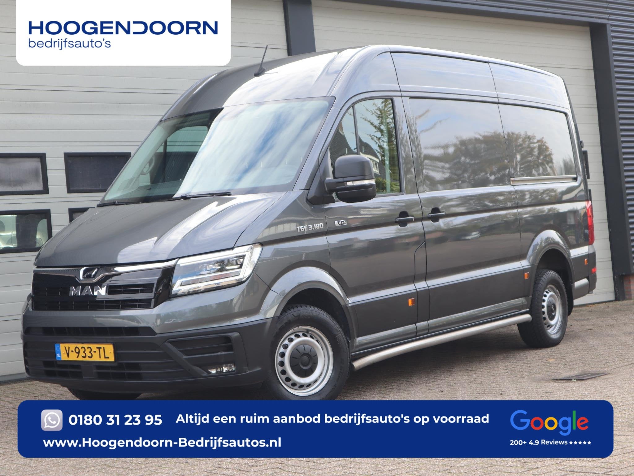 MAN TGE 2.0 177pk Euro 6 Automaat - 4x4 - L3H3 - 3,5t KG Tre, Auto's, Automaat, Stof, Gebruikt, Euro 6