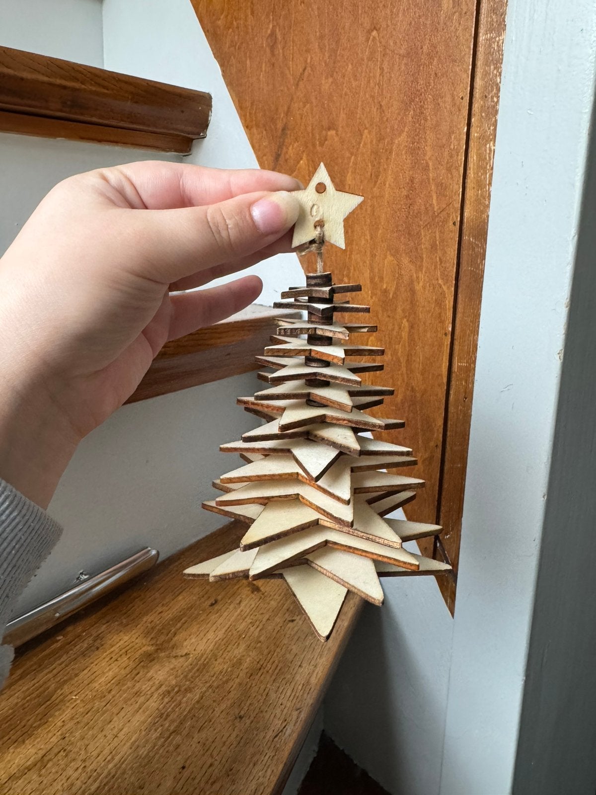Houten kerstboom hanger, Diversen, Kerst, Ophalen of Verzenden, Zo goed als nieuw