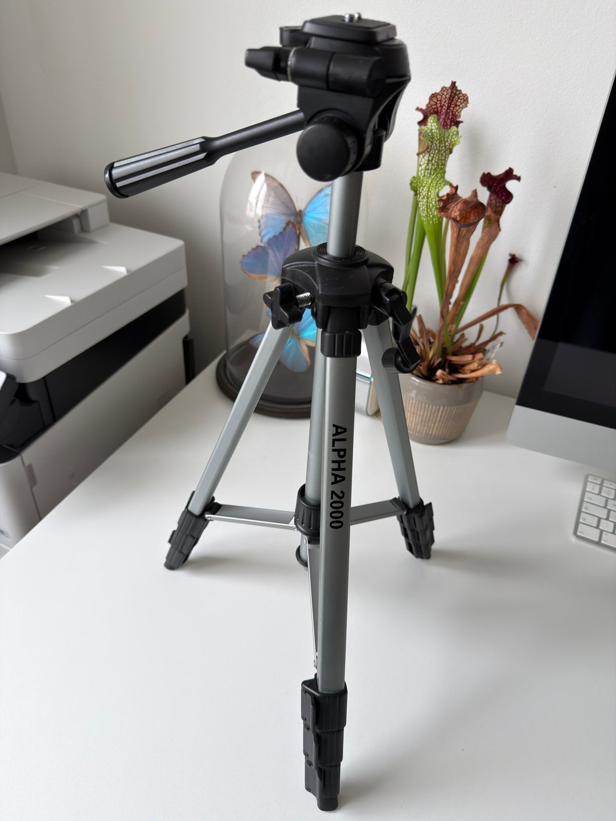 Hama Alpha 2000 Statief - Compact en Lichtgewicht, Audio, Tv en Foto, Gebruikt, 125 cm of minder, Hama, Met balhoofd