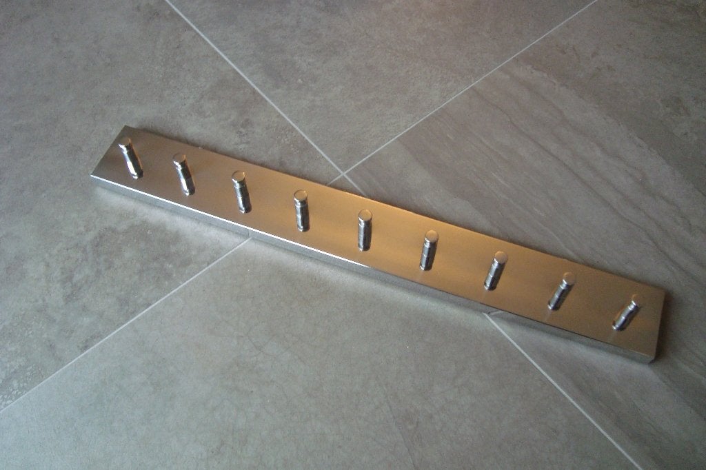 Wandkapstok metaal verchroomd zie foto's, lees beschrijving, Huis en Inrichting, Woonaccessoires | Kapstokken, Overige materialen