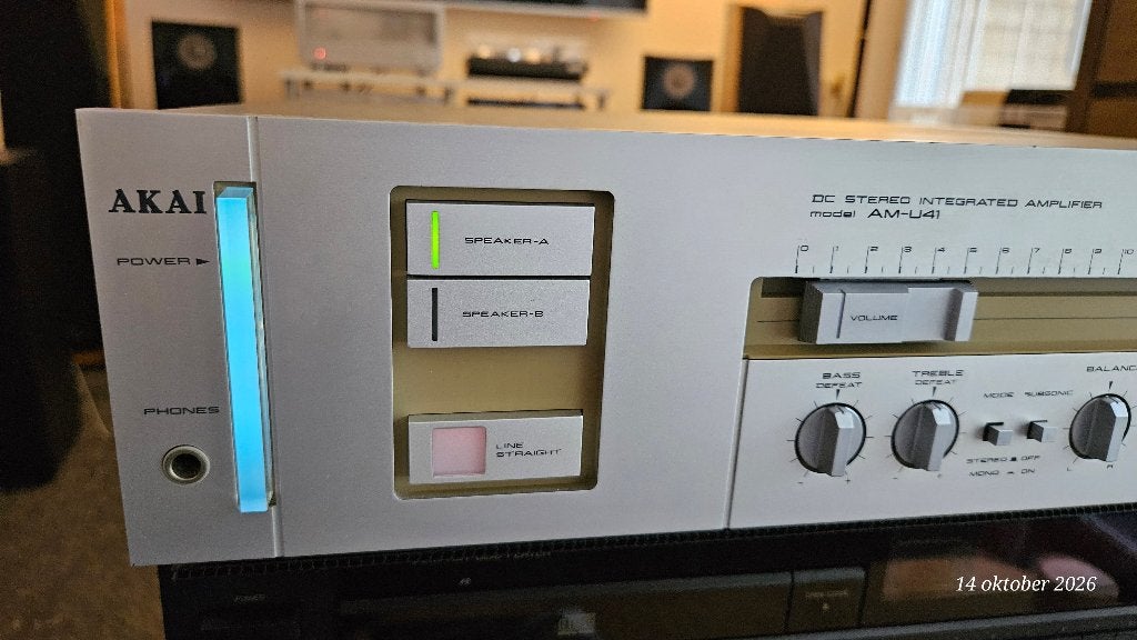 Akai AM-U41, Overige merken, Gebruikt, Ophalen of Verzenden, 60 tot 120 watt