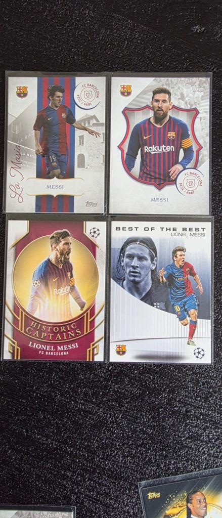 Topps Barcelona 125 Years Messi/Cruyff/Maradona/Ronaldinho, Verzamelen, Sportartikelen en Voetbal, Verzenden, Zo goed als nieuw