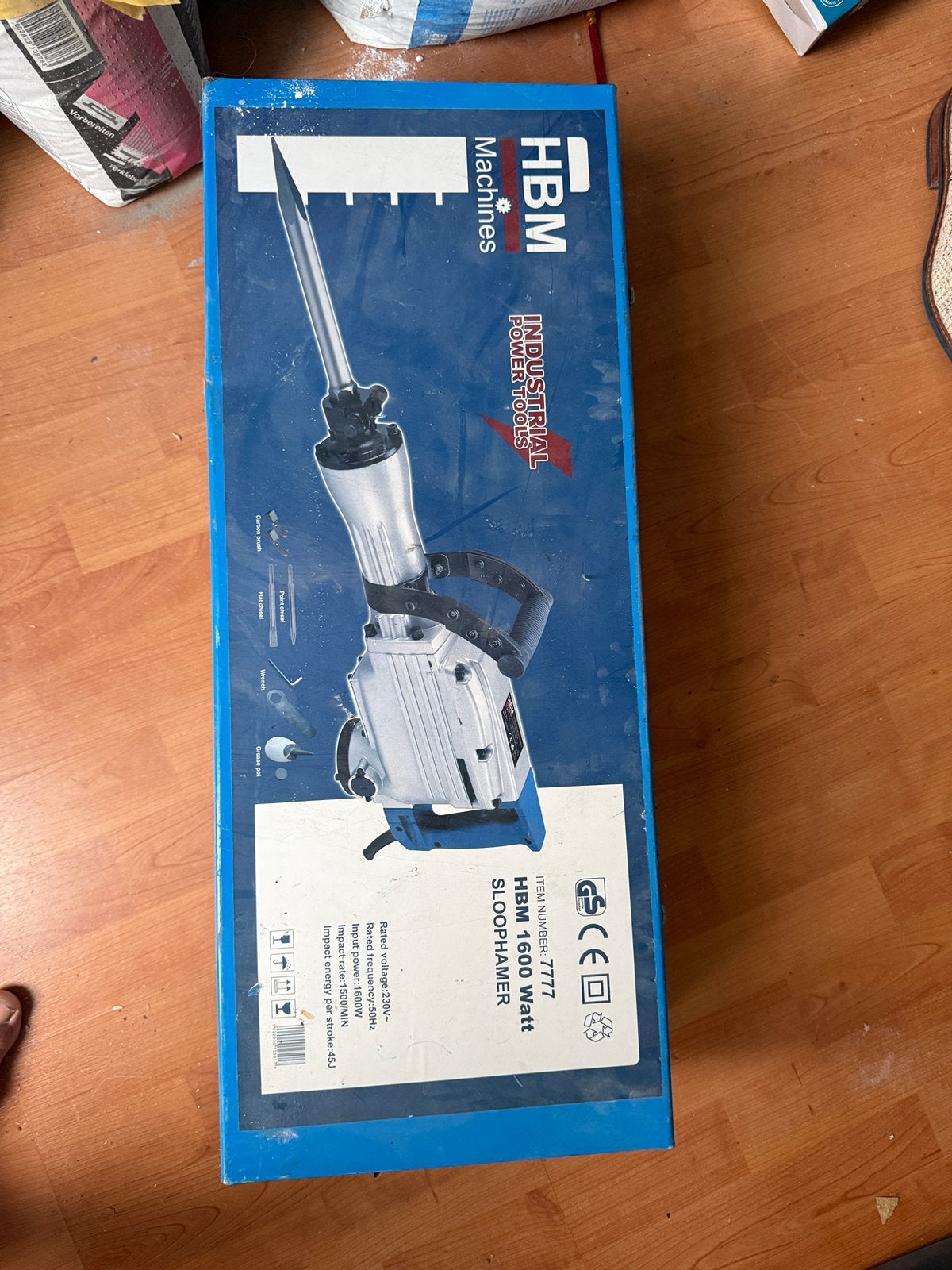 Oud ijzer, Ophalen, Gebruikt, 600 watt of meer, Boor- en/of Breekhamer