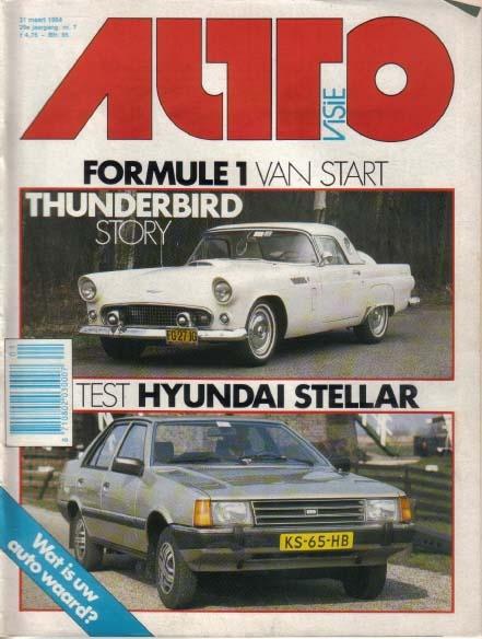 Autovisie 7 1984 : Ford Thunderbird - BMW Hartge H3 E30, Boeken, Auto's | Folders en Tijdschriften, Gelezen, Algemeen, Ophalen of Verzenden