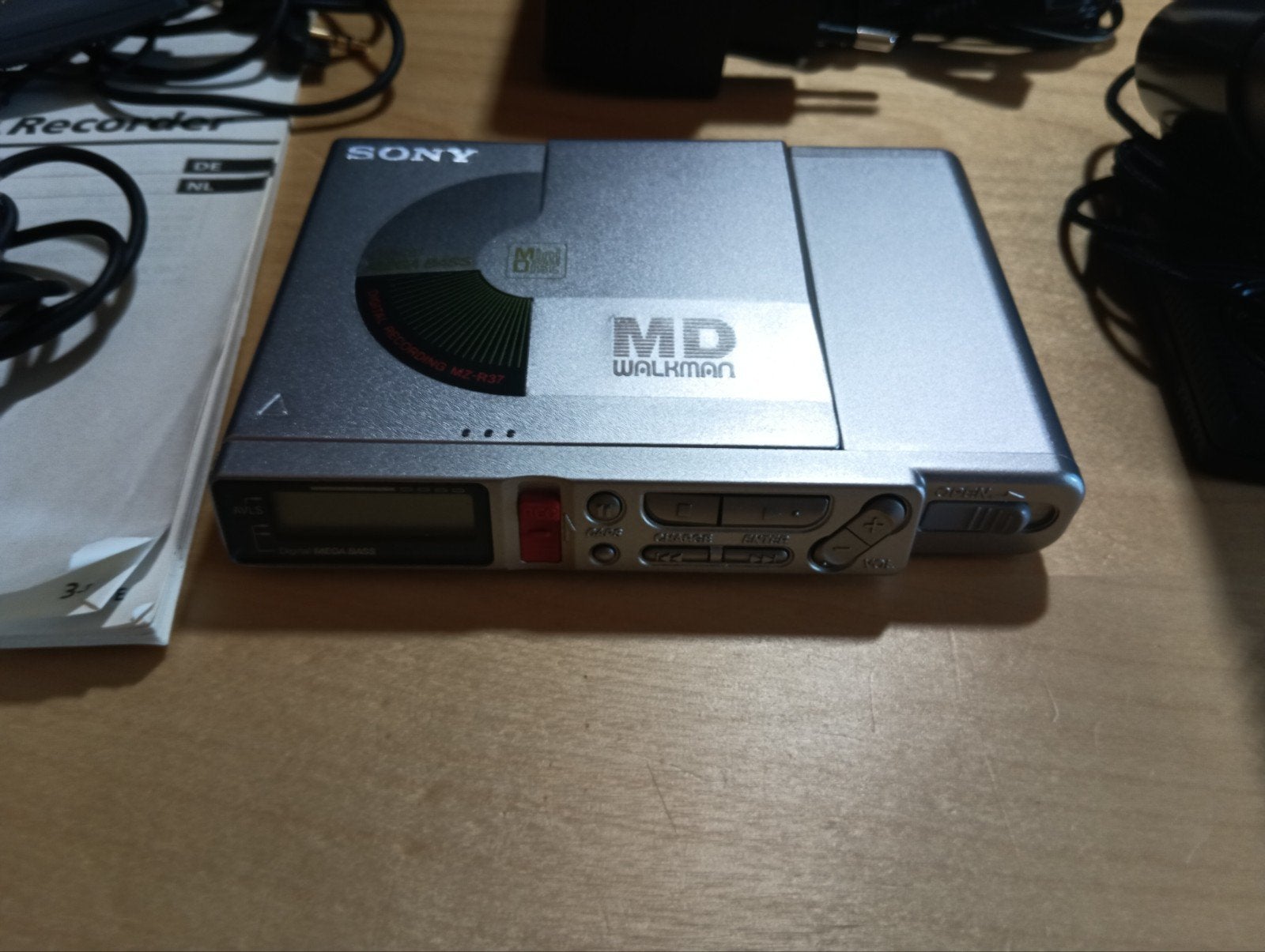 Sony MZ-R37, Ophalen, Minidisc-recorder