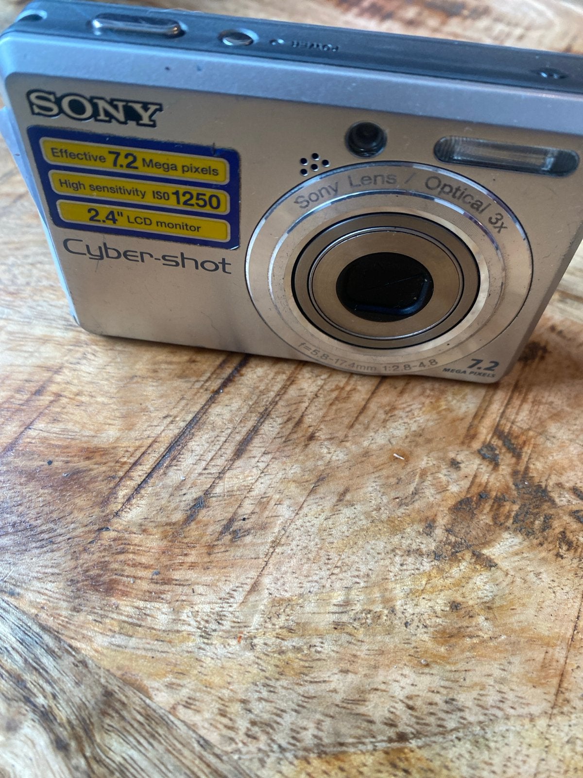 Sony Cyber-shot DSC-S730 Compactcamera 7.2MP, Ingebouwde flitser, Gebruikt, Ophalen of Verzenden, Compactcamera