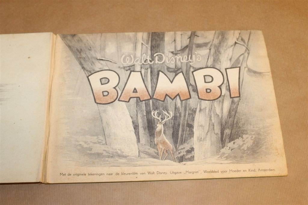 Walt Disney\'s Bambi — Vintage Plaatjesalbum Compleet 1952, Verzamelen, Gebruikt, -, Beeldje of Figuurtje, -