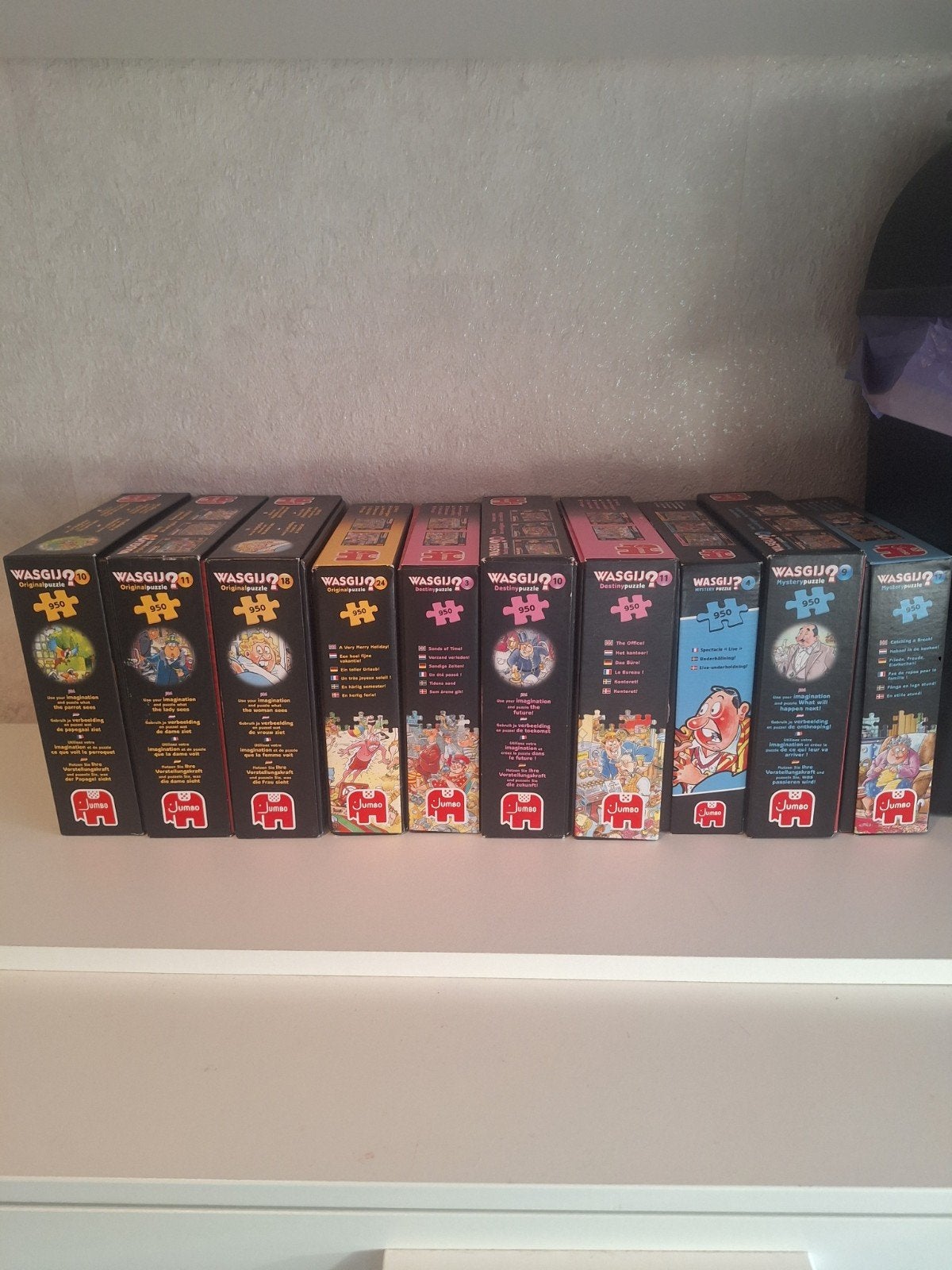 Grote collectie Wasgij puzzels (27 stuks), Ophalen of Verzenden, Meer dan 50 stukjes, Zo goed als nieuw, 6 jaar of ouder